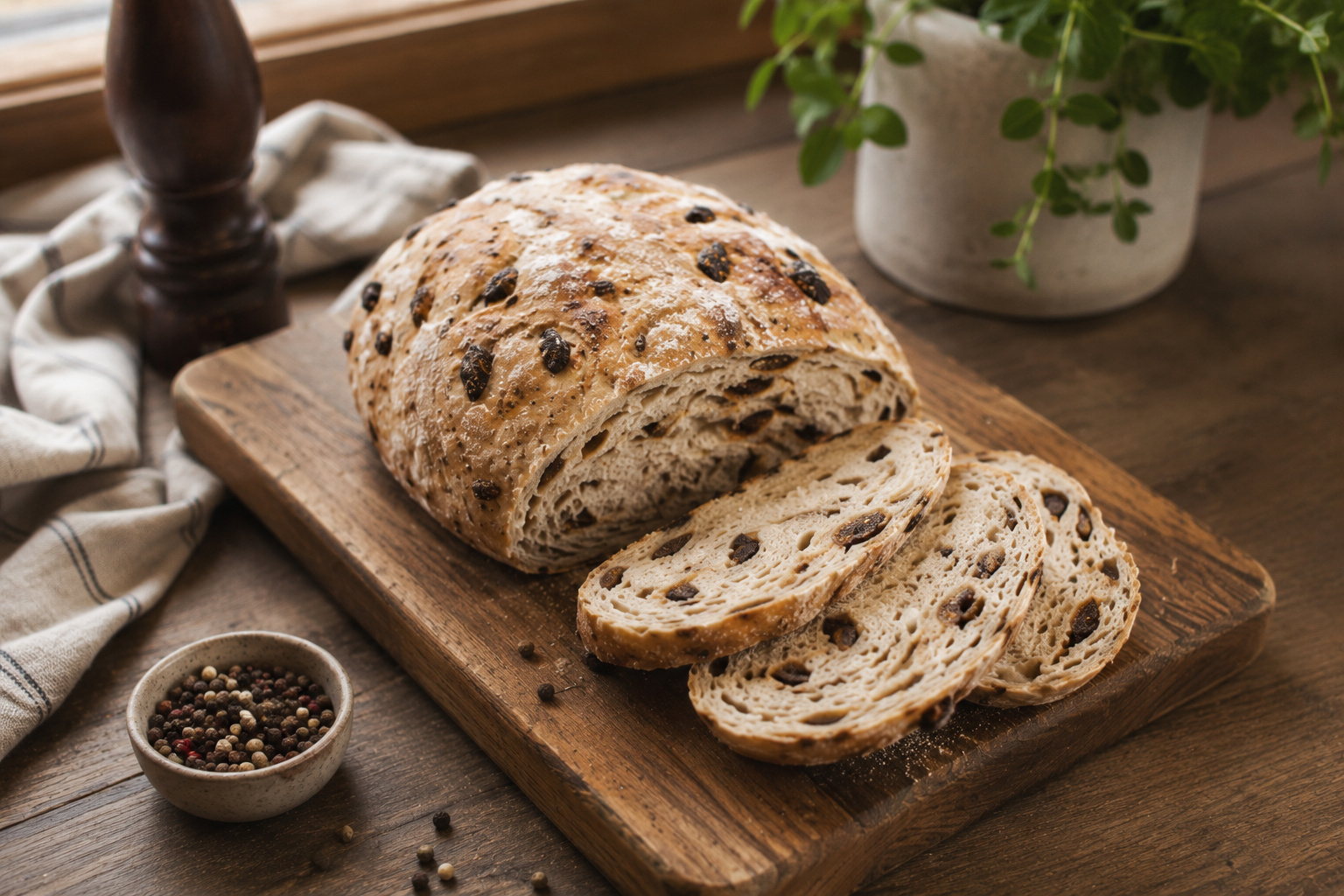 Fig and Black Pepper Bread: A Loaf for Sweater Weather