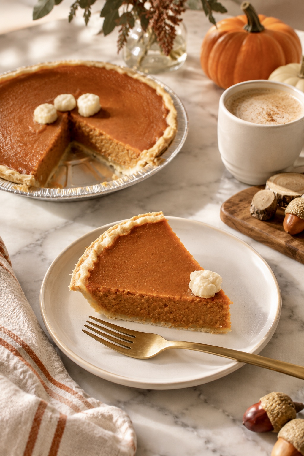 Easy Thanksgiving Pumpkin Pie (Makes Two Pies)